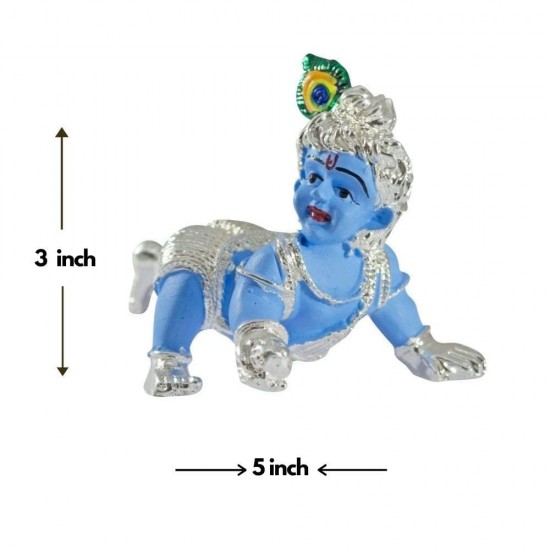 buy silver big ladoo Gopal silver electro plating idols / murti