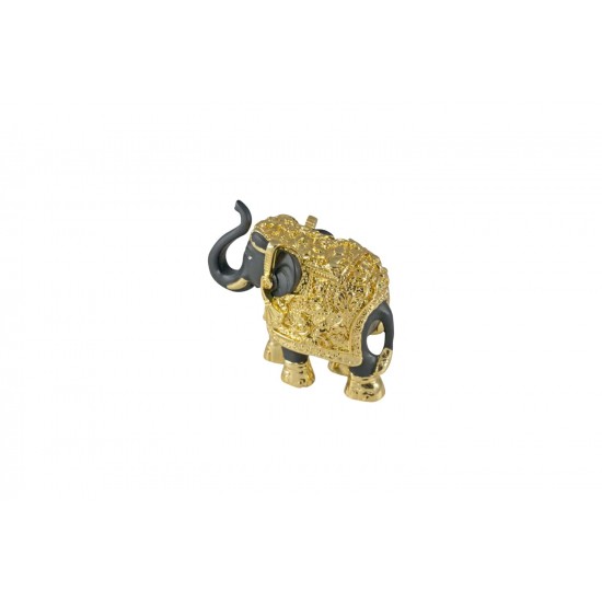 buy gold electro plating elephant statue - 5 x 5.5 inch