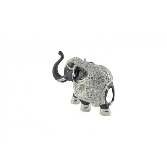 buy silver electro plating elephant statue - 5 x 5.5 inch