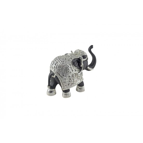 buy silver electro plating elephant statue - 5 x 5.5 inch